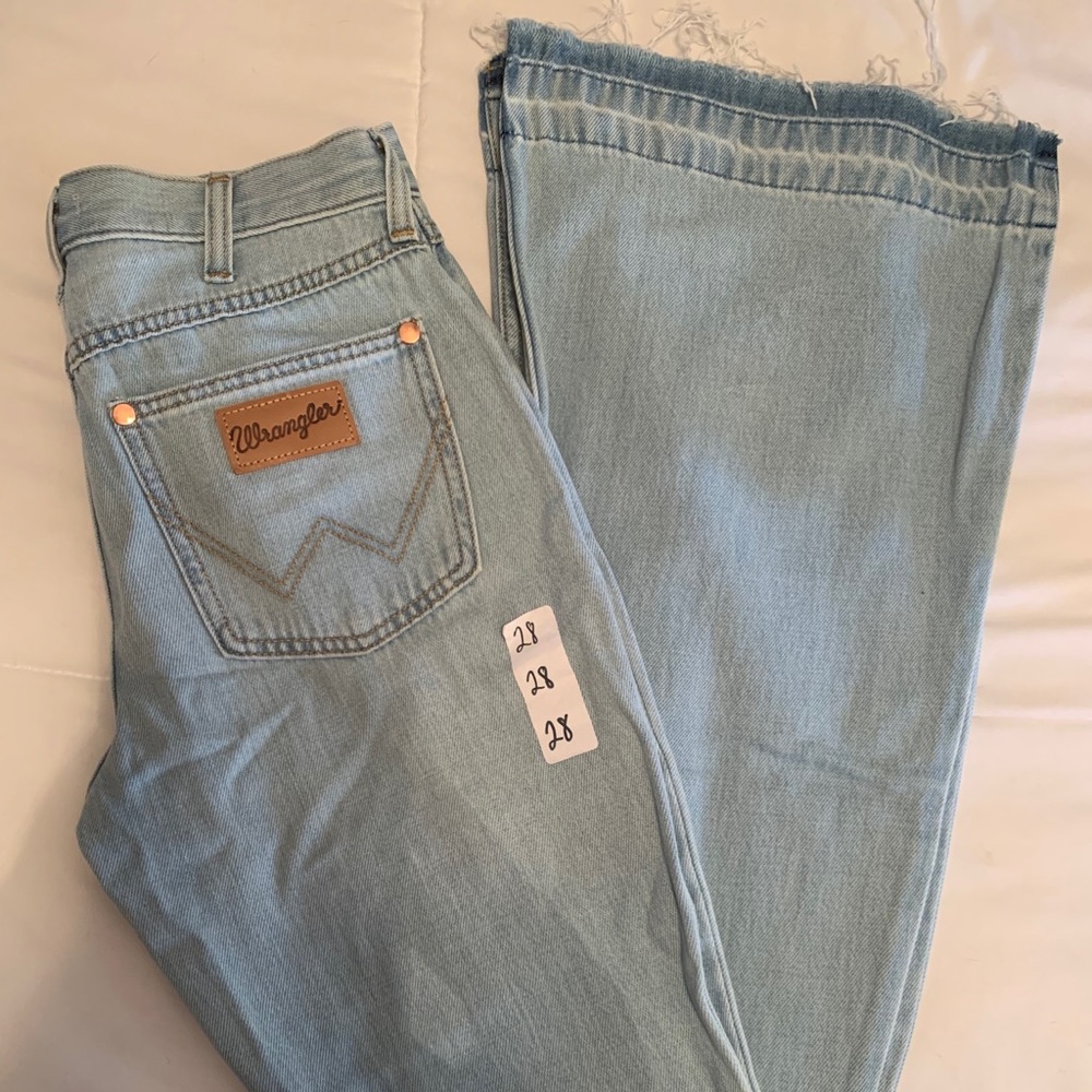Wrangler high rise flare jeans